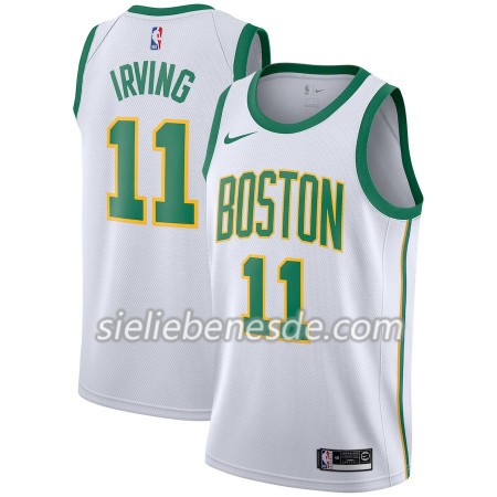 Herren NBA Boston Celtics Trikot Kyrie Irving 11 2018-19 Nike City Edition Weiß Swingman